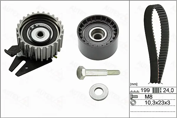 Kit de courroie crantée AUTEX 702824