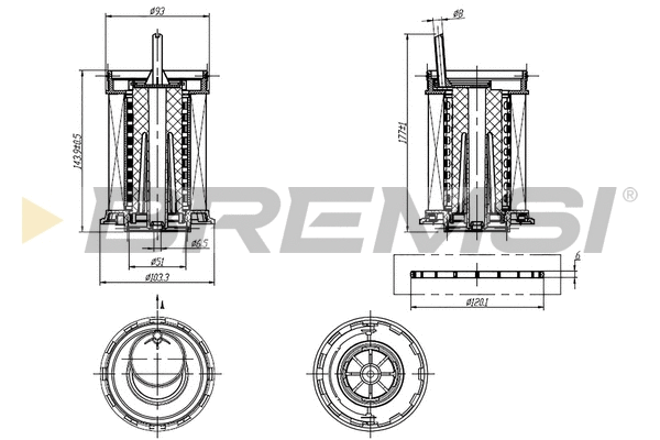 Filtre à carburant BREMSI FE0806
