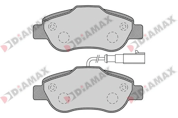 Kit de plaquettes de frein, frein à disque DIAMAX N09386