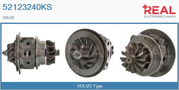 Groupe carter, turbocompresseur REAL 52123240KS