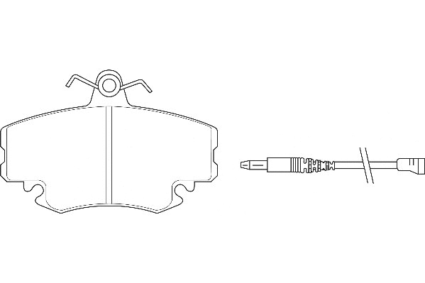 Kit de plaquettes de frein, frein à disque Omnicraft 2134838