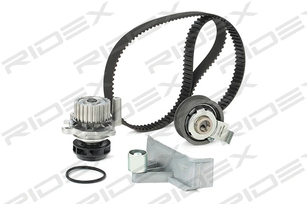 Pompe à eau + kit de courroie crantée RIDEX 3096W0182