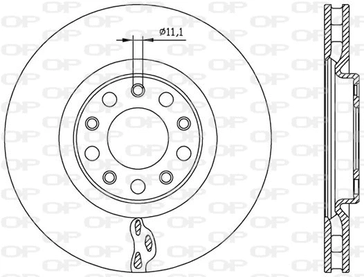 Disque de frein OPEN PARTS BDR2561.20