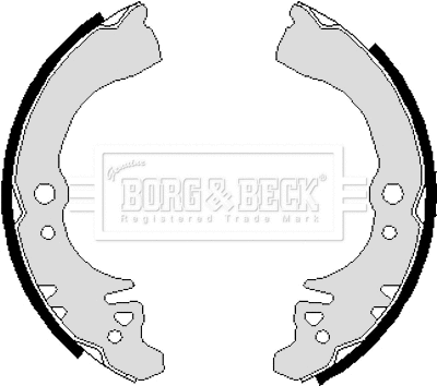 Jeu de mâchoires de frein BORG & BECK BBS6241