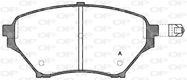 Kit de plaquettes de frein, frein à disque OPEN PARTS BPA0850.02