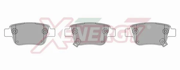Kit de plaquettes de frein, frein à disque AP XENERGY X40910