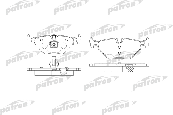 Kit de plaquettes de frein, frein à disque PATRON PBP1301