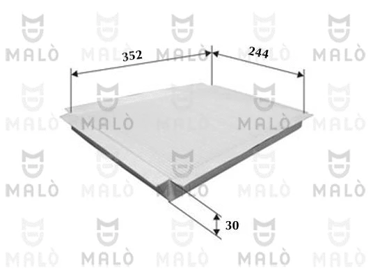 Filtre, air de l'habitacle AKRON-MALÒ 1530421