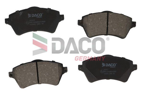 Kit de plaquettes de frein, frein à disque DACO Germany 322012