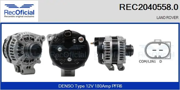 Alternateur RECOFICIAL REC2040558.0