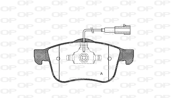 Kit de plaquettes de frein, frein à disque OPEN PARTS BPA1183.02