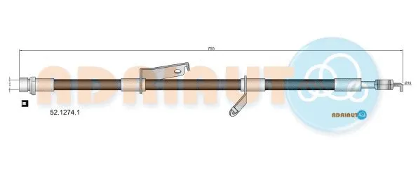Flexible de frein ADRIAUTO 52.1274.1