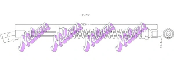 Flexible de frein KAWE H6052