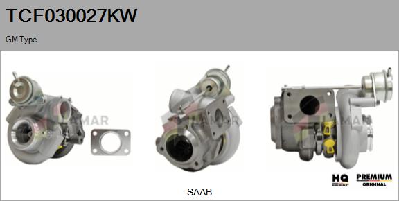 Turbocompresseur, suralimentation FLAMAR TCF030027KW