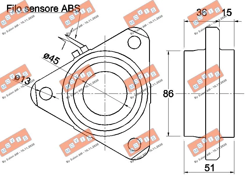 Kit de roulements de roue MOVIS RKB2943
