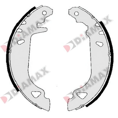 Jeu de mâchoires de frein DIAMAX N01229