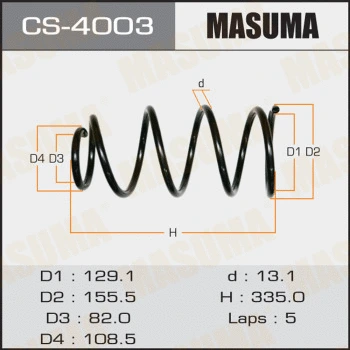 Ressort de suspension MASUMA CS-4003