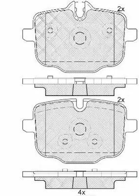 Kit de plaquettes de frein, frein à disque FIT FP1469