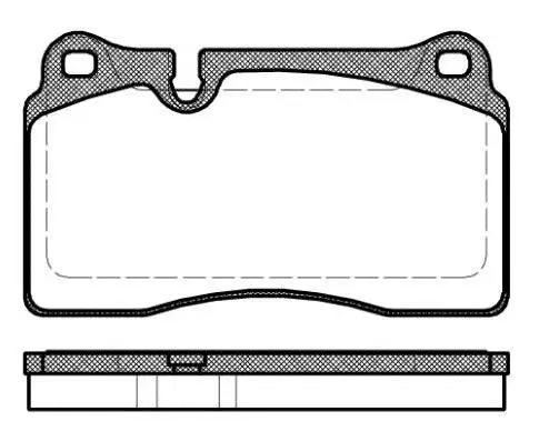 Kit de plaquettes de frein, frein à disque Technika 01874