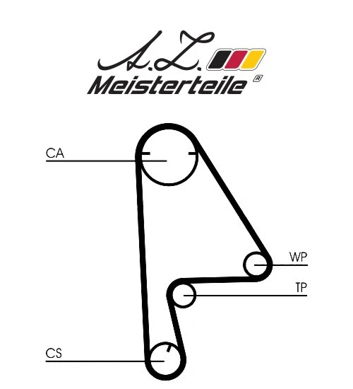 Kit de courroie crantée A.Z. Meisterteile AZMT-30-058-2355