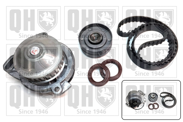 Pompe à eau + kit de courroie crantée QUINTON HAZELL QBPK2850