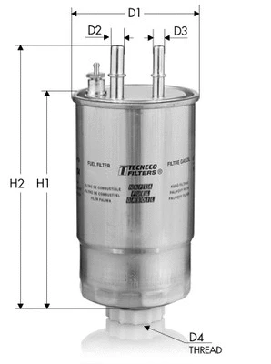 Filtre à carburant TECNECO FILTERS GS24/01