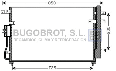 Condenseur, climatisation BUGOBROT 62-KA5111