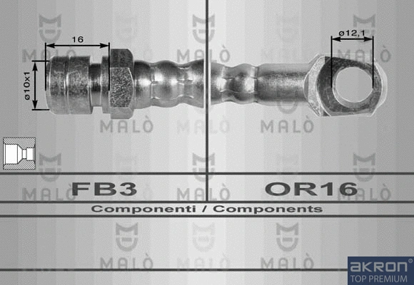 Flexible de frein AKRON-MALÒ 8014