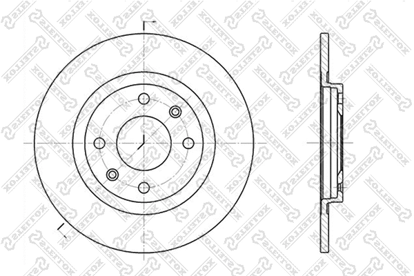 Disque de frein STELLOX 6020-9914-SX
