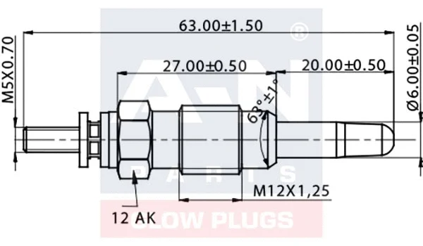 Bougie de préchauffage A-N PARTS A-N060237