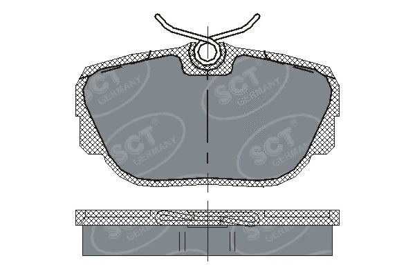 Kit de plaquettes de frein, frein à disque SCT - MANNOL SP 144 PR