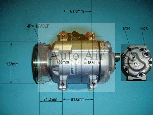 Compresseur, climatisation AUTO AIR GLOUCESTER 14-9688