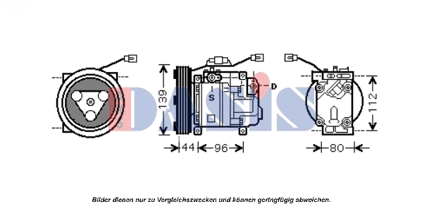 Compresseur, climatisation AKS DASIS 851668N