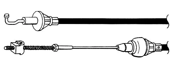 Tirette à câble, commande d'embrayage CEF OP01100