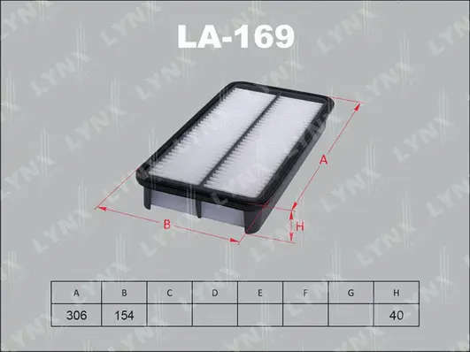 Filtre à air LYNXAUTO LA-169