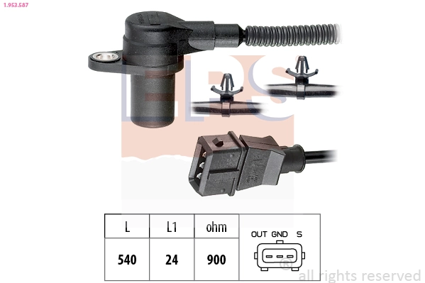 Capteur d'angle, vilebrequin EPS 1.953.587