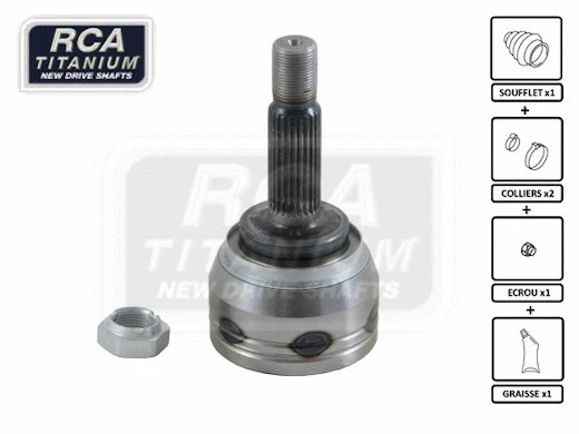 Jeu de joints, arbre de transmission RCA FRANCE MI30