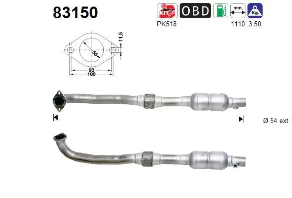 Catalyseur AS 83150