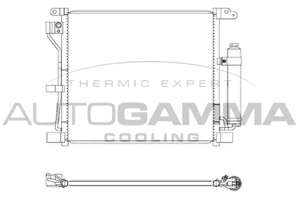 Condenseur, climatisation AUTOGAMMA 107276