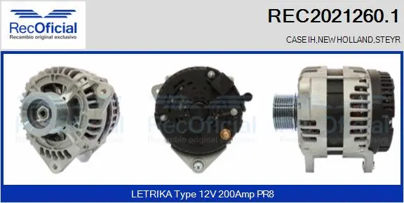 Alternateur RECOFICIAL REC2021260.1