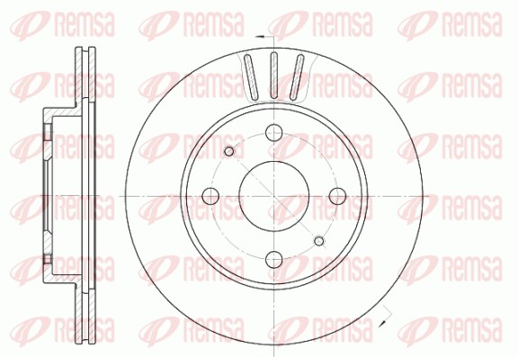 Disque de frein REMSA 6954.10