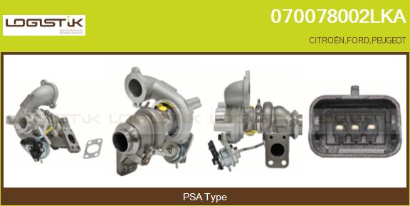 Turbocompresseur, suralimentation LGK 070078002LKA