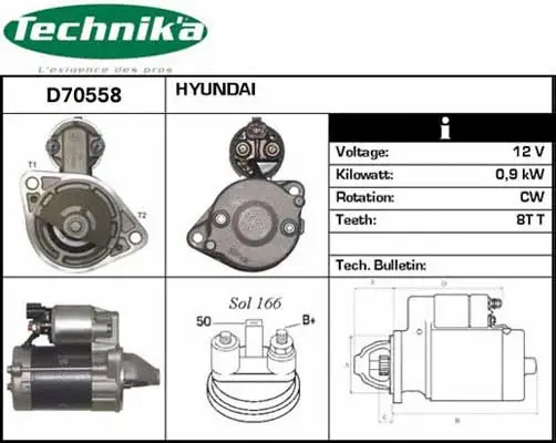 Démarreur Technika D70558
