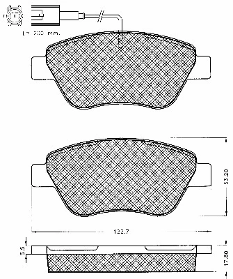 Kit de plaquettes de frein, frein à disque BSF 10567