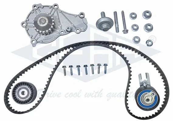 Pompe à eau + kit de courroie crantée GEBA K30040BS