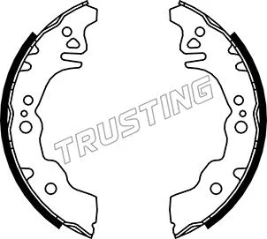 Jeu de mâchoires de frein TRUSTING 026.352