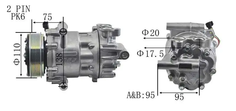 Compresseur, climatisation A.Z. Meisterteile AZMT-45-041-1150