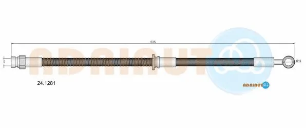 Flexible de frein ADRIAUTO 24.1281