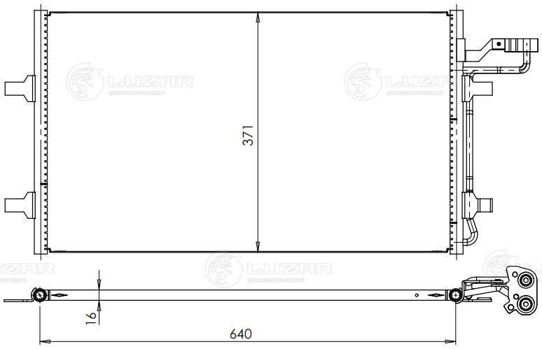 Condenseur, climatisation LUZAR LRAC 1004