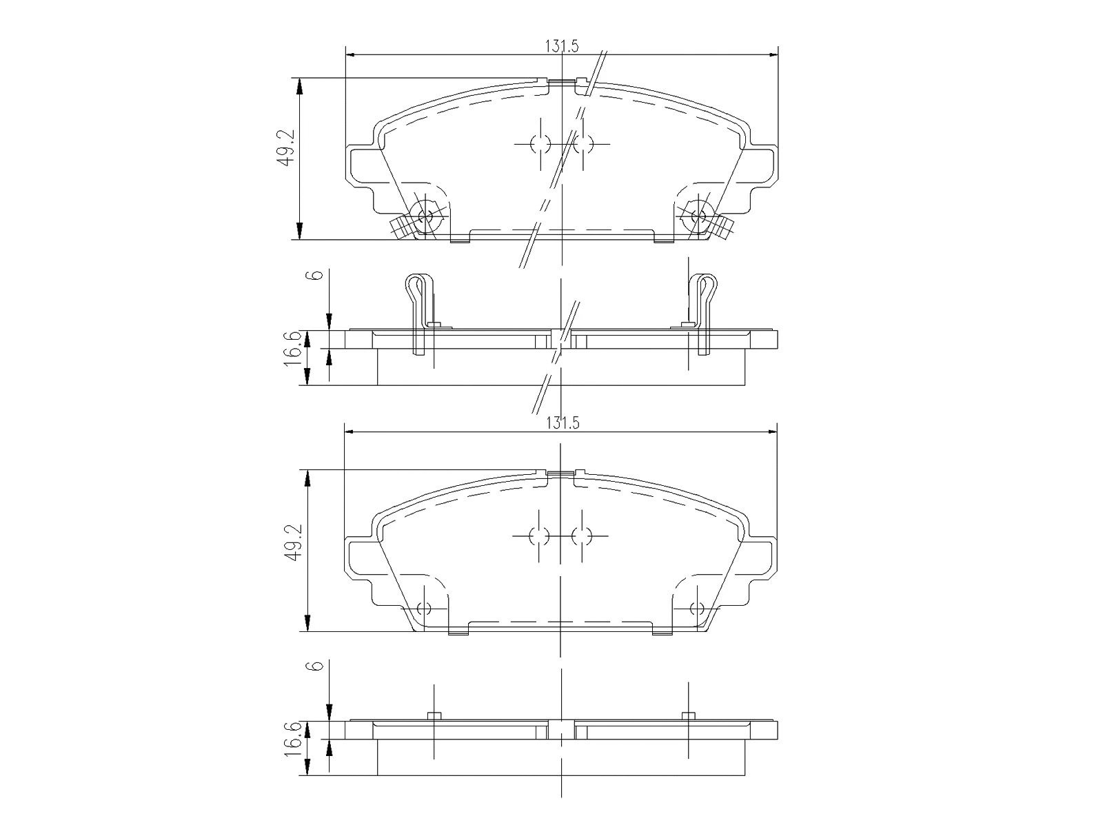 Kit de plaquettes de frein, frein à disque A.Z. Meisterteile AZMT-44-022-1159